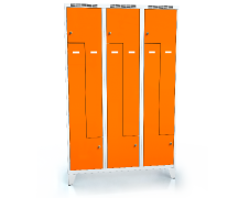 Cloakroom locker Z-shaped doors ALDOP with feet 1920 x 1200 x 500